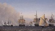 Adelsteen Normann The Battle of Copenhagen on the 2nd of April 1801 oil
